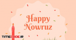 دانلود وکتور سفره هفت سین نوروز Flat Design Happy Nowruz Items Arrangement
