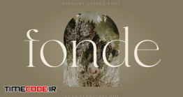 دانلود فونت انگلیسی گرافیکی  Fonde – Elegant Chic Font