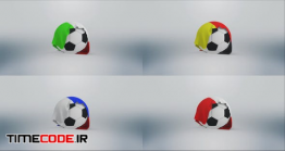 دانلود پروژه آماده افتر افکت : لوگو موشن توپ فوتبال Football Flag Logo – Soccer
