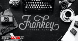 دانلود فونت انگلیسی گرافیکی  Frankey Vintage Font