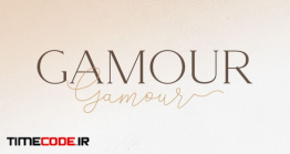 دانلود فونت انگلیسی کلاسیک  و دستنویس  Gamour – Elegant Serif Font