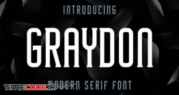 دانلود فونت انگلیسی گرافیکی  Graydon – Modern Serif Font