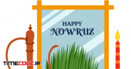 دانلود وکتور سفره هفت سین Happy Nowruz Items Flat Design