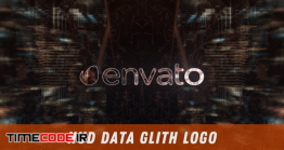 دانلود پروژه آماده افتر افکت : لوگو موشن دیجیتال HUD Data Glith Logo
