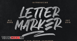 دانلود فونت انگلیسی قلمو Letter Marker – Clean Brush Typefac