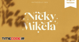 دانلود فونت انگلیسی فانتزی  Mikela Light – Gorgeous Typefaces