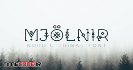 دانلود فونت انگلیسی فانتزی  Mjölnir – Nordic Tribal Font