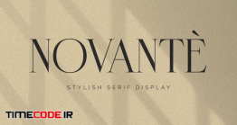 دانلود فونت انگلیسی ساده  Novante – Display Serif