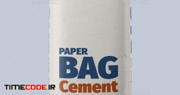 دانلود موکاپ پاکت کاغذی  Paper Cement Bag Mockup Set