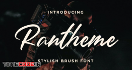دانلود فونت انگلیسی پیوسته  Rantheme – Stylish Brush Font