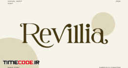 دانلود فونت انگلیسی گرافیکی  Revillia-Casual Serif Font
