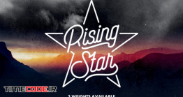 دانلود فونت انگلیسی لوگو تایپ  Rising Star