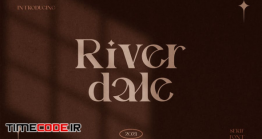 دانلود فونت انگلیسی گرافیکی  Riverdale Serif Font