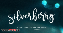 دانلود فونت انگلیسی دستنویس Silverberry – Dry Ink Font