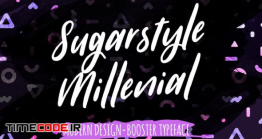 دانلود فونت انگلیسی گرافیکی  Sugarstyle Millenial Typeface
