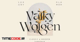 دانلود فونت انگلیسی کلاسیک  Valky Classic Modern Typeface