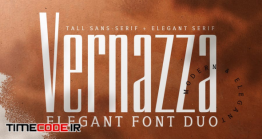 دانلود فونت انگلیسی کلاسیک  Vernazza Luxury Font Duo