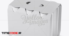 white paper 6 pack cans carrier mockup halfside 12318 35 41 225