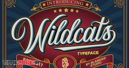 دانلود فونت انگلیسی کلاسیک Wildcats – Copperplate Font