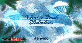 دانلود پروژه آماده افتر افکت : اسلایدشو زمستانی با رد قلمو Winter Brush Slideshow
