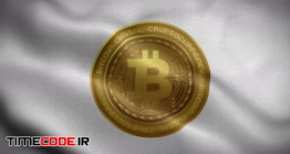 دانلود فوتیج پرچم بیتکوین Bitcoin White Flag