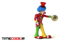 دانلود کاراکتر موشن گرافیک : دلقک در حال رقص با بیتکوین Cartoon Clown Dancing With A Bitcoin