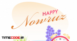 دانلود وکتور نوروز مبارک Happy Nowruz Celebration Poster Design With Goldfish Bowl