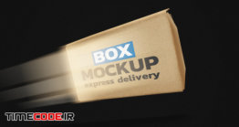 دانلود موکاپ بسته بندی پاکت پستی Online Delivery Box Mockup