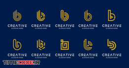 دانلود طرح لایه باز لوگو با حرف بی Letter B Logo Design Collection