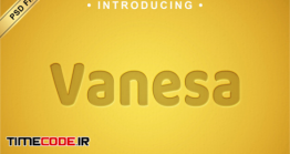 دانلود استایل آماده متن مخصوص فتوشاپ Vanesa 3d Text Style Effect