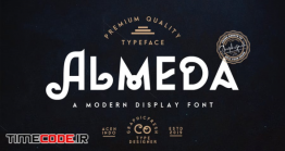 دانلود فونت انگلیسی گرافیکی کلاسیک Almeda // A Modern Vintage Font