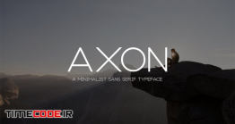 دانلود فونت انگلیسی ساده  Axon | Minimalist Sans Serif Family
