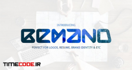 دانلود فونت انگلیسی شیک طراحی برند و لوگو Bemand | A Brand Identity Font