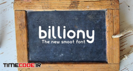 دانلود فونت انگلیسی گرافیکی  Billiony Typeface Font