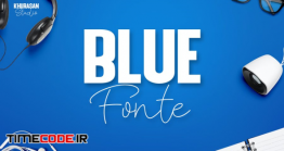دانلود فونت انگلیسی گرافیکی  Blue Fonte Font Duo