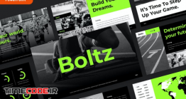 دانلود قالب پاور پوینت ورزشی BOLTZ – Sport & Fitness Powerpoint Template