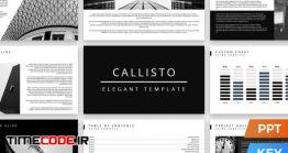 دانلود قالب پاورپوینت ساده و شیک سیاه و سفید Callisto Presentation Template
