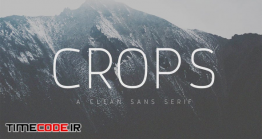 دانلود فونت انگلیسی کلاسیک  Crops – A Clean Sans Serif