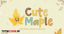 دانلود فونت انگلیسی فانتزی  Cute Maple Font