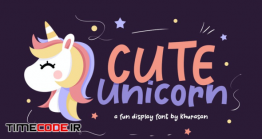دانلود فونت انگلیسی فانتزی کودکانه Cute Unicorn