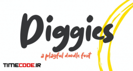 دانلود فونت انگلیسی فانتزی Diggies – A Playful Font