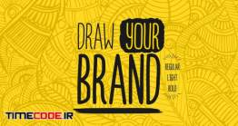 دانلود فونت انگلیسی فانتزی دستنویس  Draw Your Brand