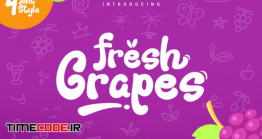 دانلود فونت انگلیسی فانتزی Fresh Grapes