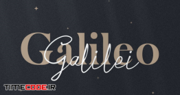 دانلود فونت انگلیسی دستنویس پیوسته  Galileo Galilei – Serif & Script Duo