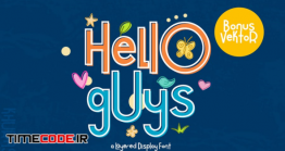 دانلود فونت انگلیسی فانتزی کودکانه Hello Guys