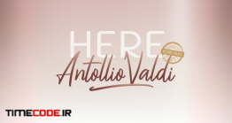 دانلود فونت انگلیسی کلیپ عروس Here Antollio Valdi Font Duo