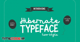 دانلود فونت انگلیسی دستنویس  Hibernate Two Style Font