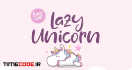 دانلود فونت انگلیسی فانتزی  Lazy Unicorn Font Duo