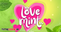 دانلود فونت انگلیسی فانتزی عاشقانه Love Mint