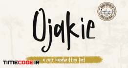 دانلود فونت انگلیسی فانتزی  Ojakie – Cute Display Font